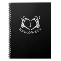 Halloween Skeleton Heart Fall Notebook