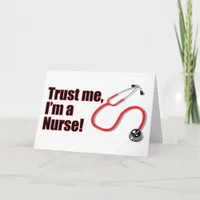 Trust Me I’m a Nurse Graduation Greetings Card