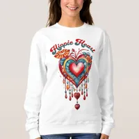 Hippie Heart T-Shirt Sweatshirt