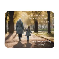 Happy Grandparent's Day Grandma Walk in the Park Magnet