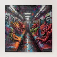 Train full of Demons and lost Souls Jigsaw Puzzle