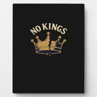 No Kings Minimal Clean Plaque