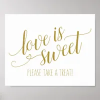 EDITABLE COLOR! Love is Sweet Calligraphy Sign