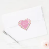Candy Hearts Classroom Valentine Heart Sticker