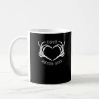 Skeleton Heart Hands Funny & Classic Coffee Mug