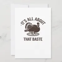 All About That Baste Christmas Trendy Holiday Card