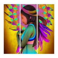 Native American Little Girl AI Art