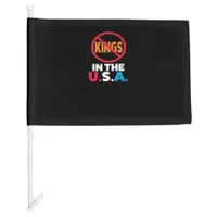 No Kings In The USA Car Flag