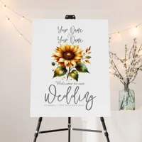 Rustic Sunflower Country Wedding  Foam Board