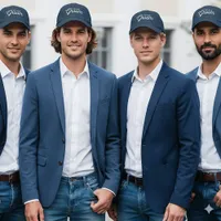 Simple Minimalist Elegant Team Groom Performance Cap