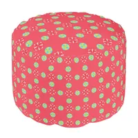 Christmas Holiday Charm Pattern 03 -  Pouf