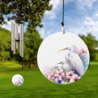 Tropical Egret Bird Coastal Wind Chime Wind Chime