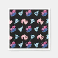 Cute Axolotl Pattern Napkins