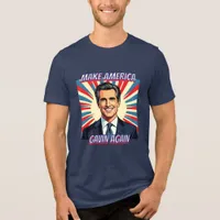 Gavin Newsom for President 2028 | Make America Tri-Blend Shirt