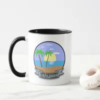 California Mug | Morning Sunrise Beach Ribbon Art