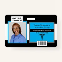 Medical Professional Name Photo Badge Scanner Code