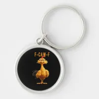 F-Caw-F Chicken Classic Retro Style Keychain