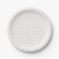 Paper Plate - Multiple Wire Hearts