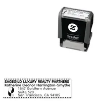 Luxury Realty Return Address Logo Mini Trodat 4911 Self-inking Stamp