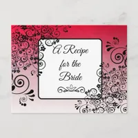 A Recipe For the Bride Wedding Recipe Card