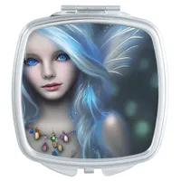 Ethereal Mystical Fairy Girl Compact Mirror