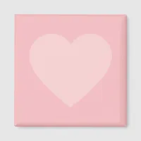 Pink Heart Minimalist Design Magnet