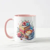 Coffee and Birthday Cake Personalized Mug