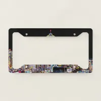 Dark be the Night - Luminous Seattle Skyline License Plate Frame