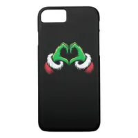 Funny Heart Hands Christmas Minimal Festive Style iPhone 8/7 Case