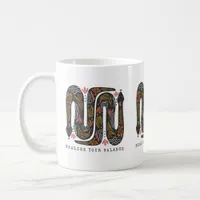 Realize Your Balance Floral Snakes Coffee Mug