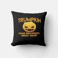 Trumpkin Make Halloween Great Again – Sloth Parody Throw Pillow
