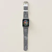 Elegant 4th Linen Wedding Anniversary Celebration Apple Watch Band