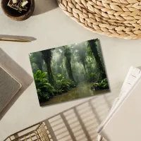 Mystic Serenity: The Enchanted Rainforest Postcard