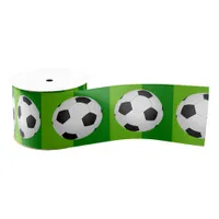 Soccer or Football Party Grosgrain Ribbon