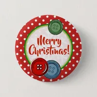 Cute Buttons Merry Christmas
