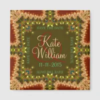 Bohemian Lace Save the Date Lace Magnet