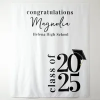 2025 Graduation Cap Banner Backdrop