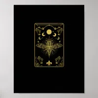 Cottagecore Aesthetic Mushroom Moth Goblincore Aca Poster