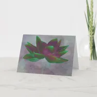 Sending Peace Lotus Flower Card