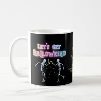 Skull Neon Halloween Halloweird Dancing Skeletons Coffee Mug