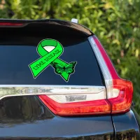 Lyme Disease Awareness Ribbons Butterfly Sticker