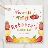 Two-tti Frutti Fruity Fun Second Birthday Party Favor Tags