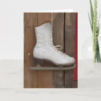 Ice Skate, Christmas Holiday Card