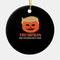 Trumpkin Make Halloween Great Again Funny Spooky P Ceramic Ornament