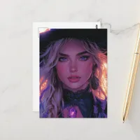 The Sexy Blond Witch  Postcard