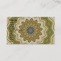 Abstract Green Mosaic Business Card
