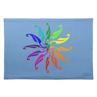 Placemat - Color Wheel Abstract on Blue