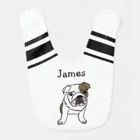 Personalized Baby Bulldog Bib