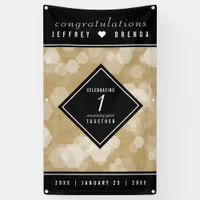 Elegant 1st Paper Wedding Anniversary Celebration Banner