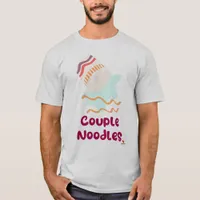 Couple Noodles Funny Ramen Humor Design T-Shirt